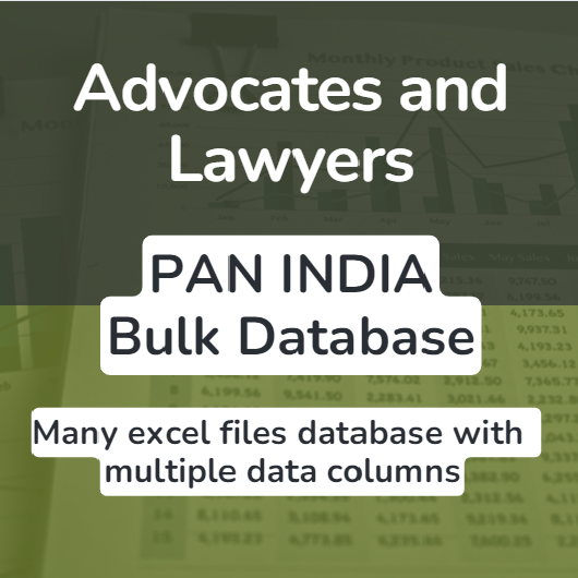 Advocates and Lawyers pan india bulk database