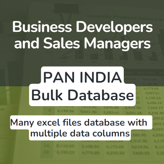 Business Developers and Sales Managers bulk database