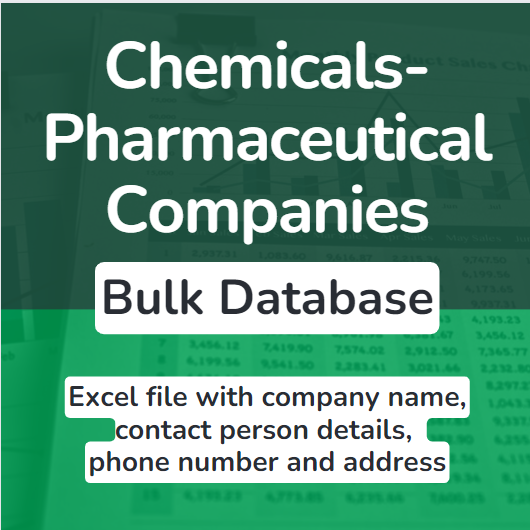 Chemical and pharma companies pan india bulk database