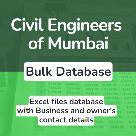 Civil engineers mumbai bulk database