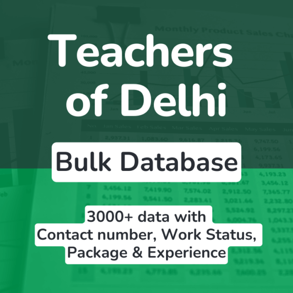 Delhi teachers bulk database buying