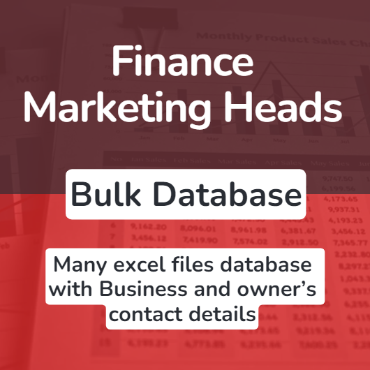 Finance Marketing Heads bulk database