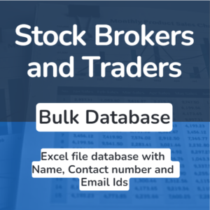 Stock Brokers and traders bulk database