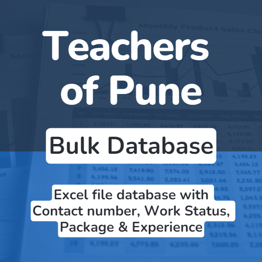 Teachers of pune bulk database buy online