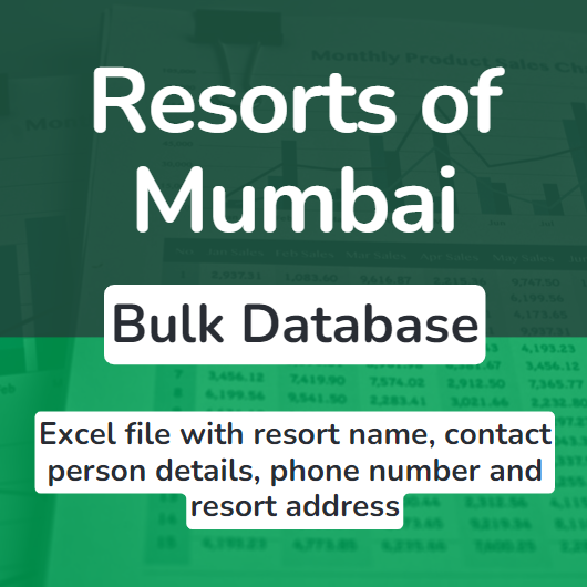 hotel Resorts of mumbai bulk database